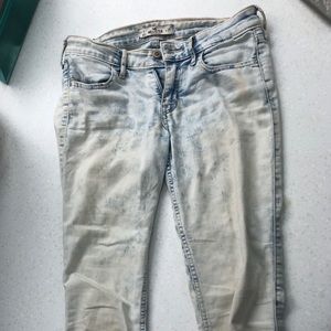 Hollister distressed wash jeans
